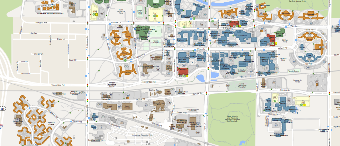 Msu Interactive Campus Map MSU Campus Maps   Michigan State University